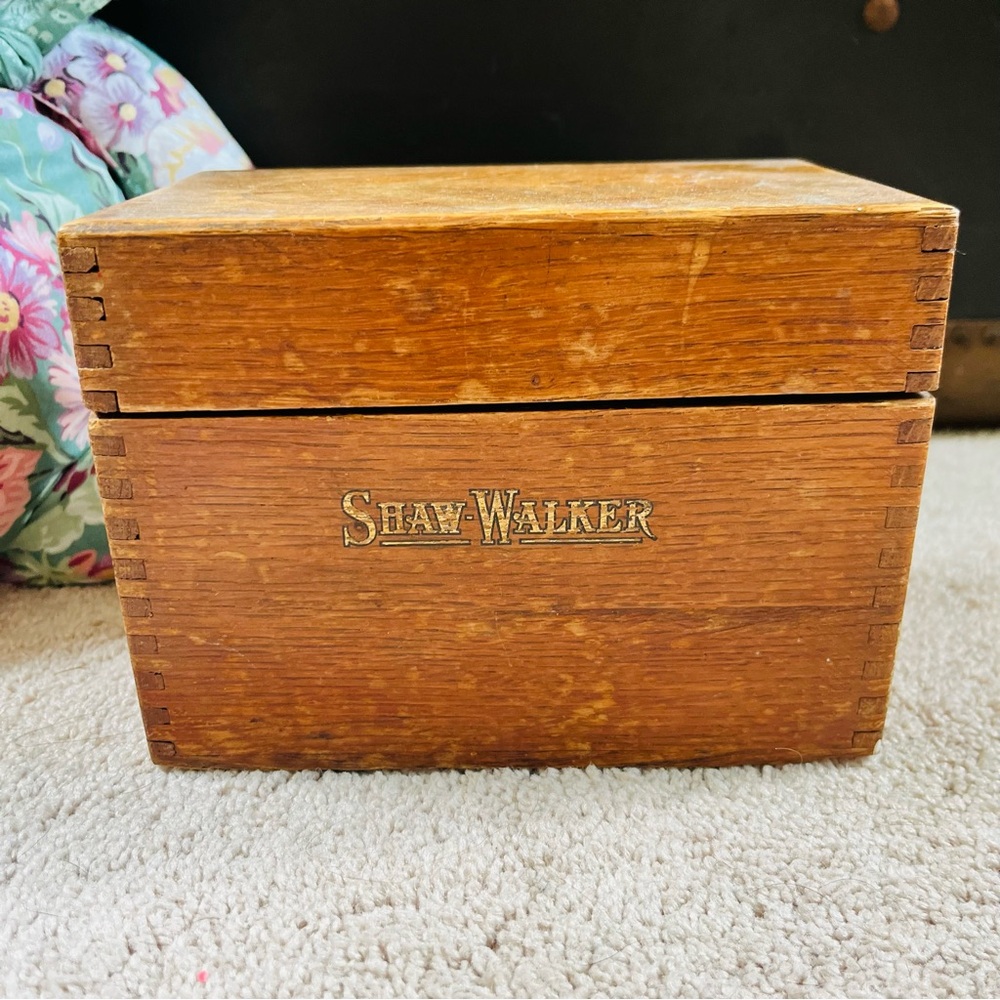 Vintage Recipes Wooden Box